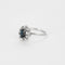 Bague 55 Bague marguerite or blanc et saphir 58 Facettes GU196