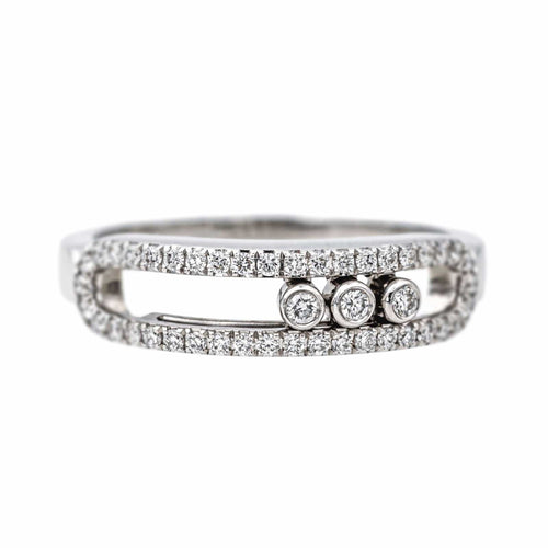 Bague 53 Messika Bague  Baby Move Or blanc Diamant 58 Facettes 4342797RV