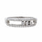 Bague 53 Messika Bague  Baby Move Or blanc Diamant 58 Facettes 4342797RV