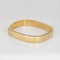 Bracelet Bracelet jonc carré vintage de 10 mm de large en or jaune 14 carats, bijoux fins de domaine, 7 pouces 58 Facettes G13755