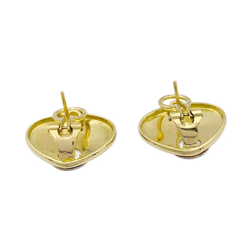 Boucles d'oreilles Boucles d'oreilles modernistes or jaune, diamants. 58 Facettes 33617