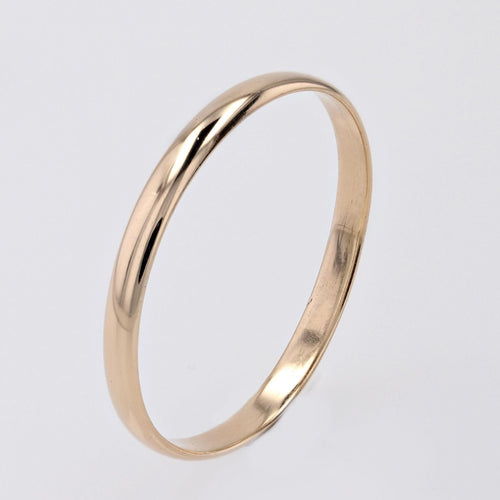 Bague 67 Fine Alliance homme or jaune 58 Facettes 18-022A
