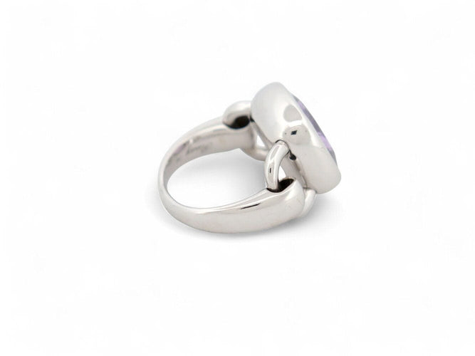 Bague 61 bague POIRAY indrani gm amethyste coussin t61 or blanc 18k 18gr 58 Facettes 266723