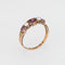 Bague 57 Bague victorienne antique avec perle de grenat, vers 1848, or jaune 15 carats, taille 5,75, bijoux fins 58 Facettes G13621