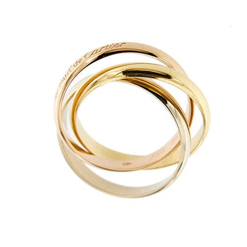 Bague 59 CARTIER - Alliance Trinity 3 ors 58 Facettes 36507