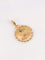 Pendentif AUGIS - Médaille amour ronde Plus qu'hier moins que demain or jaune rubis motif ovale 58 Facettes J519