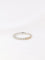 Bague 54 Demi-Alliance américaine en or blanc et diamants 0,27 ct 58 Facettes J108