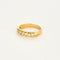 Bague 54 Demi alliance or jaune et diamants 58 Facettes GULK241