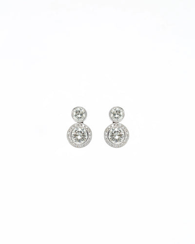 Boucles d'oreilles Modern Diamond Earrings 58 Facettes