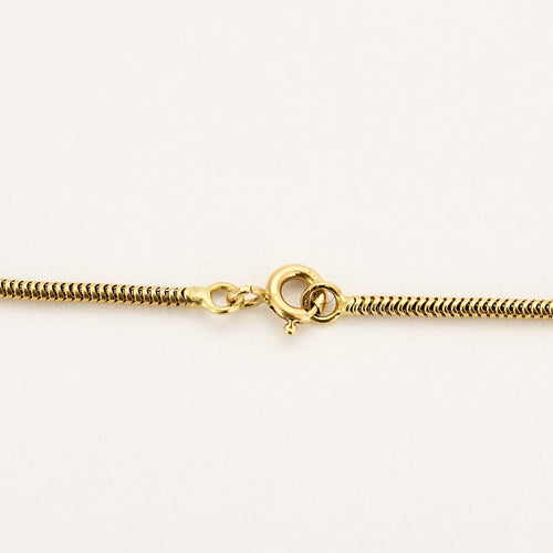 Collier Collier or jaune maille serpent et pépite d'or 58 Facettes ALE4276