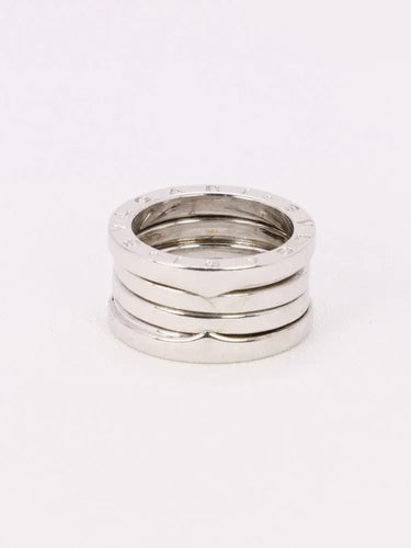 Bague BVLGARI - Bague B.zero1 Large or blanc 58 Facettes J532