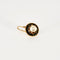 Boucles d'oreilles Paire de dormeuses Napoléon III Or Jaune Email Noir Pierres Blanches 58 Facettes GU97