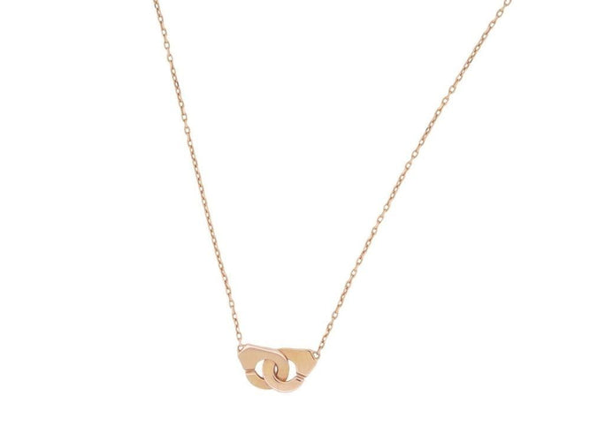 Collier collier pendentif DINH VAN menottes r8 en or rose 58 Facettes 260314