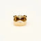 Bague 56 Bague Ruban Nœud or jaune platine diamants 58 Facettes A11012