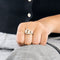 Bague 52 Bague or gris et diamants 58 Facettes GU260