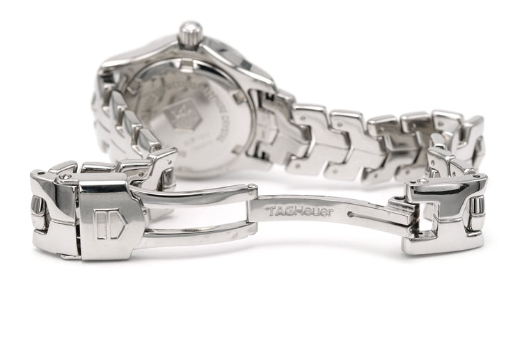 Montre TAG Heuer - Montre Link en acier, nacre et diamants 0,07 ct 58 Facettes 20695