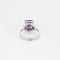 Bague 56 Bague cocktail or gris, améthyste et diamants 58 Facettes COG0441