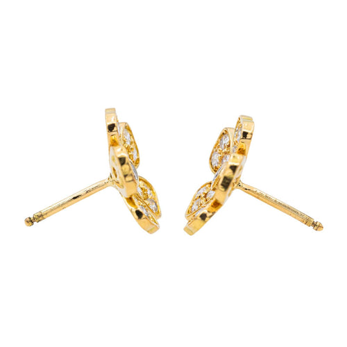 Boucles d'oreilles Boucles d'oreilles Puces Or jaune Diamant 58 Facettes 2844670CN