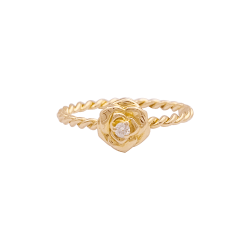 Bague 51 Bague Piaget, "Rose Piaget", or jaune, diamants. 58 Facettes 34254