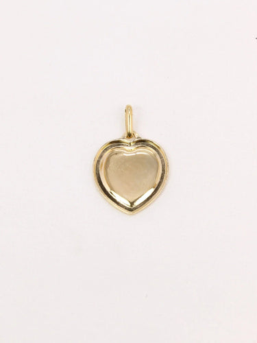 Pendentif AUGIS - Médaille amour coeur or jaune diamant rubis 58 Facettes J509