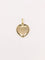 Pendentif AUGIS - Médaille amour coeur or jaune diamant rubis 58 Facettes J509