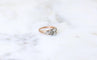 Bague 51 Bague Toi et Moi Diamants Or Rose Platine 58 Facettes