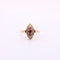Bague 54 Bague marquise rubis et diamants sur or jaune 58 Facettes