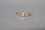 Bague 51 Antique yellow gold old mine diamond ring 58 Facettes