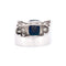 Bague 56 Bague Tank Art Déco Or, Saphir et Diamants 58 Facettes 365