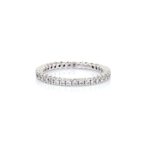 Bague 49 Bague d'éternité diamant platine 58 Facettes G12312