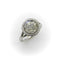 Bague en or 18 carats des années 1950 représentant un homme dans la lune, sculptée dans une pierre de lune et ornée de diamants.