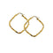 Boucles d'oreilles créoles Torchon
