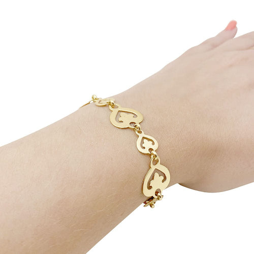 Bracelet Bracelet O.J. Perrin "Coeur Légende" or jaune. 58 Facettes 33808