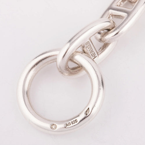 Bracelet Bracelet en argent de la maison Hermés modèle chaine d'ancre 58 Facettes 1