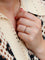 Bague 54 Alliance vintage or jaune diamants rubis 58 Facettes J610