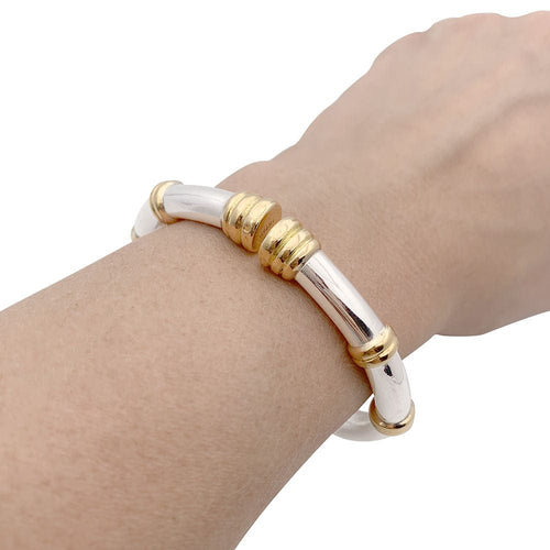 Bracelet Bracelet vintage Lalaounis, or jaune et argent. 58 Facettes 33242