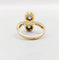 Bague 44 Bague Toi et Moi or, diamant et saphir épaulés (circa 1910) 58 Facettes A05407