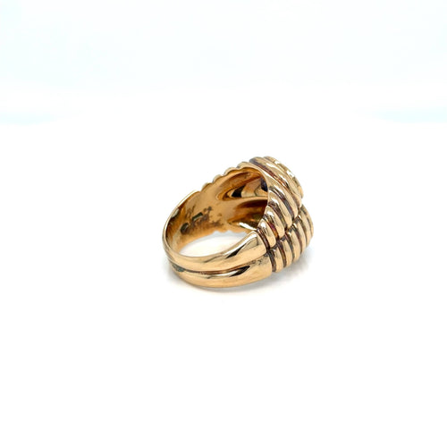 Bague 53 BULGARI - Bague en or double Baccellato, topaze bleue et iolite 58 Facettes