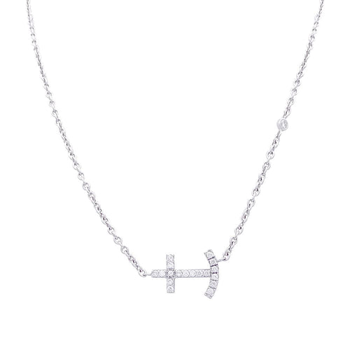 Collier Collier or blanc et diamants. 58 Facettes 33429