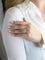 Bague 53 Bague cible double entourage diamants taille ancienne 2 carats 58 Facettes 1153.16