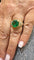 Bague 51 Bague en or jaune , diamants et émeraude 58 Facettes