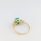 Bague 47 Bague en or jaune, émeraude et diamants 58 Facettes 32894