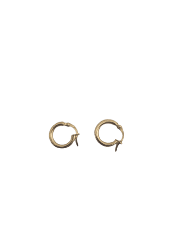 Boucles d'oreilles Créoles fines en or jaune 18k 58 Facettes
