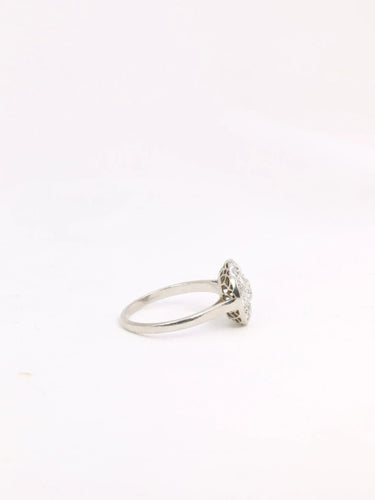 Bague 51.5 Bague Belle Époque platine diamants taille ancienne 58 Facettes J303