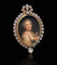 Pendentif Imponente ciondolo portaritratto austroungarico 58 Facettes