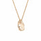 Collier Collier pendentif opale de feu mexicain des années 70, or jaune 58 Facettes G11514