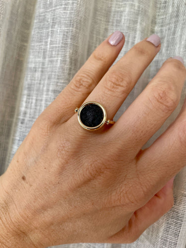 Bague Bulgari Monete Ancient Coin Gold Flip Ring 58 Facettes