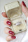 Bague 53 Bague Art Déco diamants or blanc et platine 58 Facettes