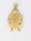 Pendentif Médaille religieuse Art Deco Vierge de profil or jaune diamants taille rose 58 Facettes 1102.3