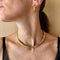 Bracelet Bracelet manchette Bulgari Parentesi en or et acier 58 Facettes